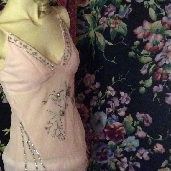 Charlotte Russe Tops - Sexy pink bejeweled top